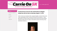 Desktop Screenshot of carrieon5k.com